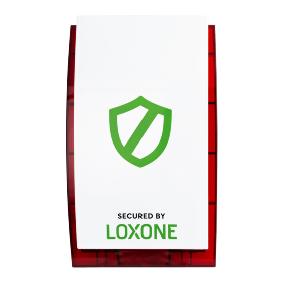 LOXONE Alarm Siren Air Manual