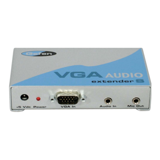Gefen VGA-AUDIO-141 User Manual