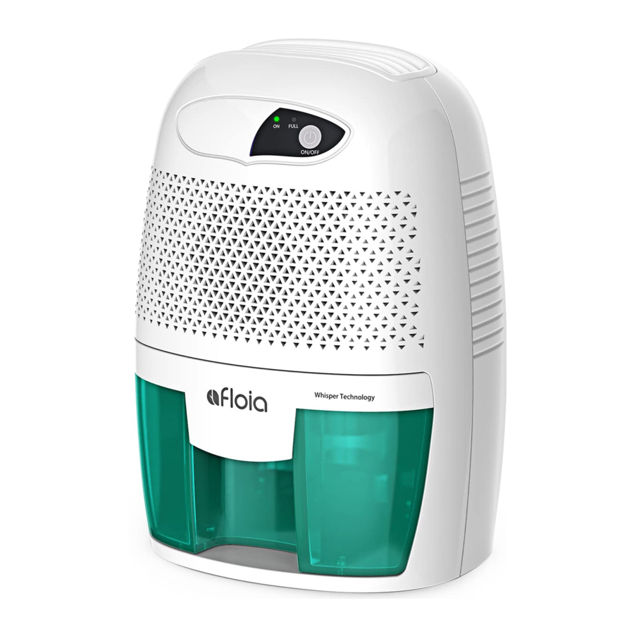 Afloia XROW-600B - Mini Dehumidifier Manual | ManualsLib