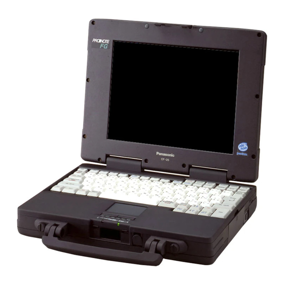 Panasonic CF-25 Series Operating Instructions Manual