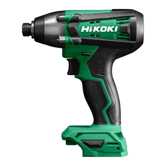 HIKOKI WH 18DF Handling Instructions Manual