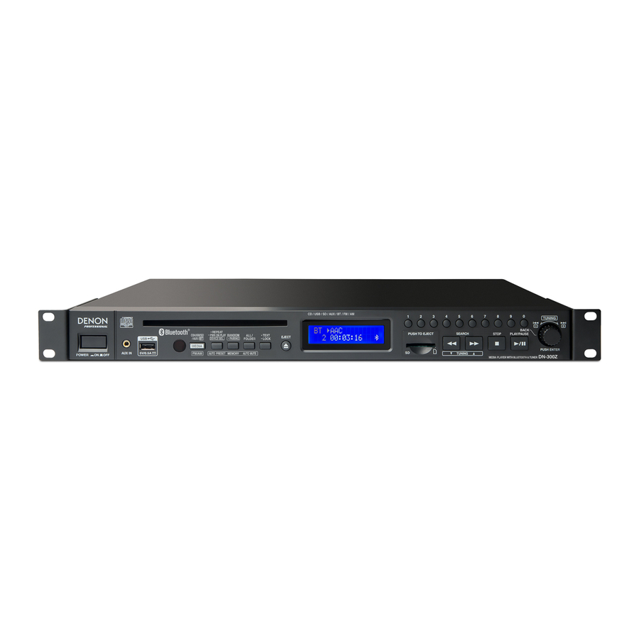 Denon DN-300Z Manual
