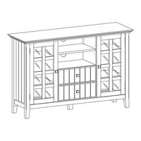 SIMPLIHOME WyndenHall brooklyn+max AXCRACA17-BRU Manual