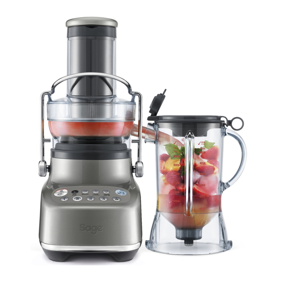 Sage the 3X Bluicer BJB615 / SJB615 - Juicer & Blender 1000W Manual