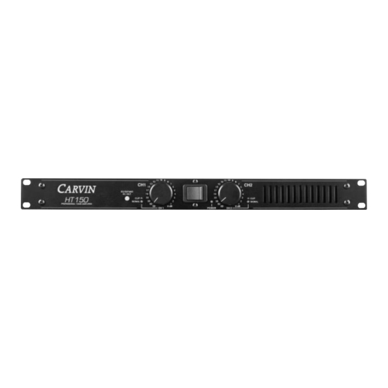 CARVIN HT150 Operating Manual