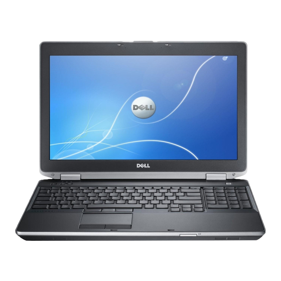 Dell Latitude E6540 Setup & Features Manual