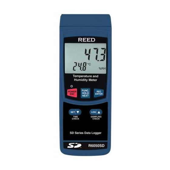 Reed Instruments R6050SD Instruction Manual