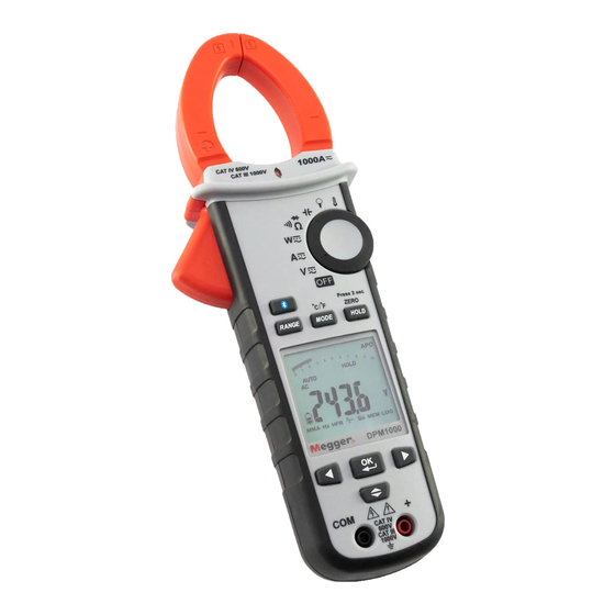 Megger DPM1000 User Manual