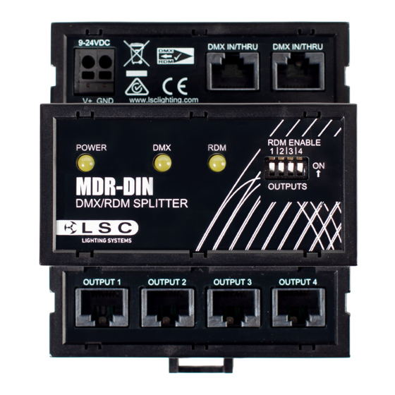 LSC MDR-DIN User Manual