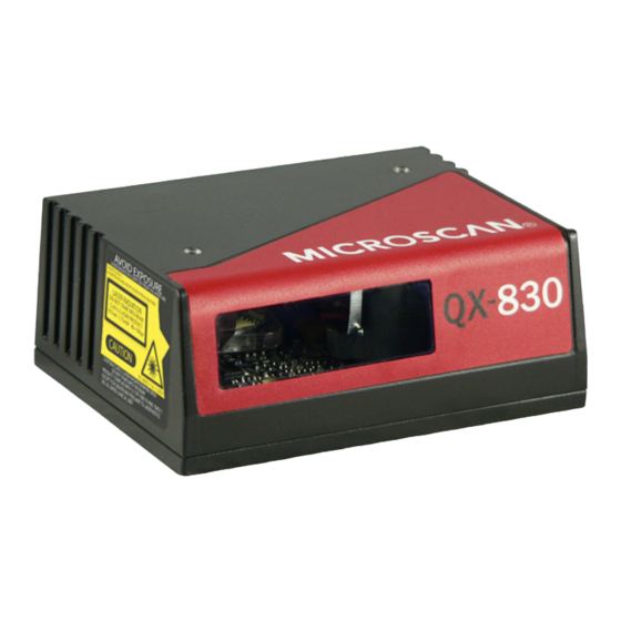 Microscan QX-830 Quick Start Manual