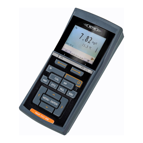 Xylem Multi 3620 IDS Portable Meter Set Manuals