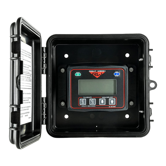 Right Weigh 201-EBT-01B Installation, Calibration, And Maintenance Log