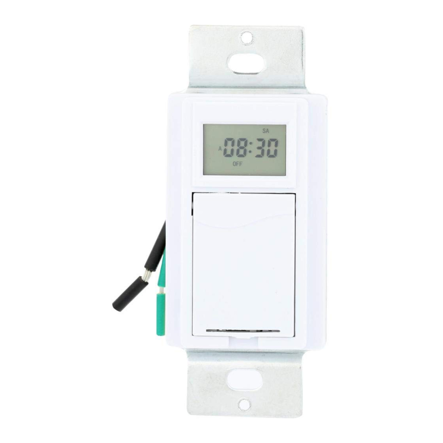 WESTEK TMDW30 - Indoor Digital Wall Switch Timer Manual