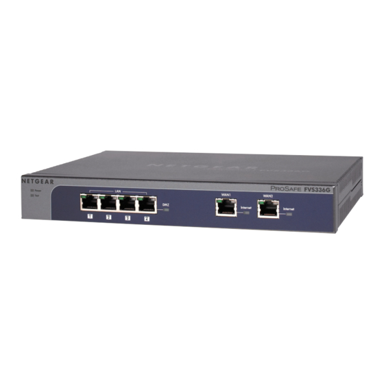 Netgear FVS336Gv2 - ProSafe Dual WAN Gigabit Firewall Manuals