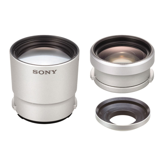 Sony VCL-TW25 Operating Instructions