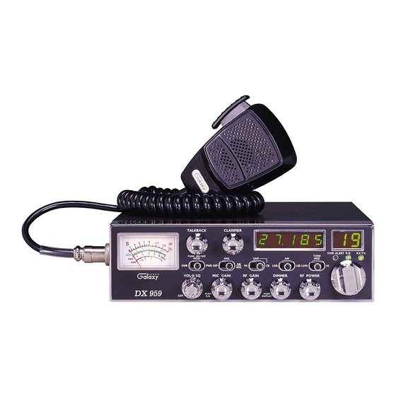 Galaxy DX 959 Service Manual