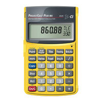 Calculated Industries ProjectCalc Plus MX 8528 User Manual