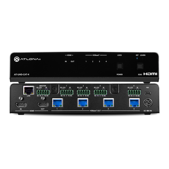 Atlona AT-UHD-CAT-4 User Manual