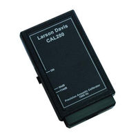 Larson Davis CAL200 Manual