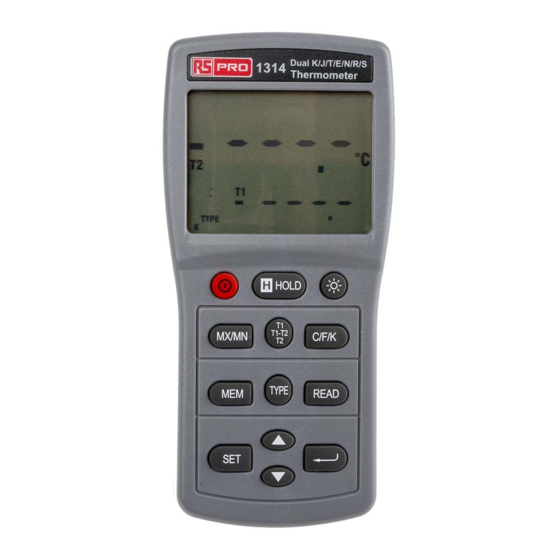 RS PRO RS-1314 Instruction Manual