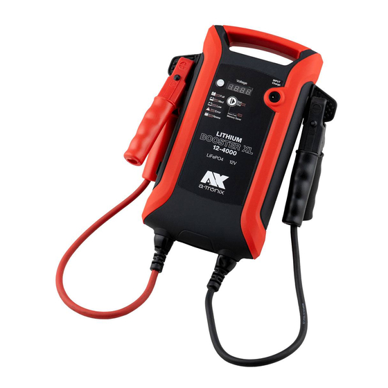 a-TroniX Jump starter Booster 12V 4000A Manuals