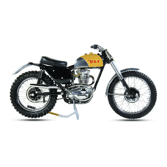User Manuals: BSA Victor Enduro Motorcycle