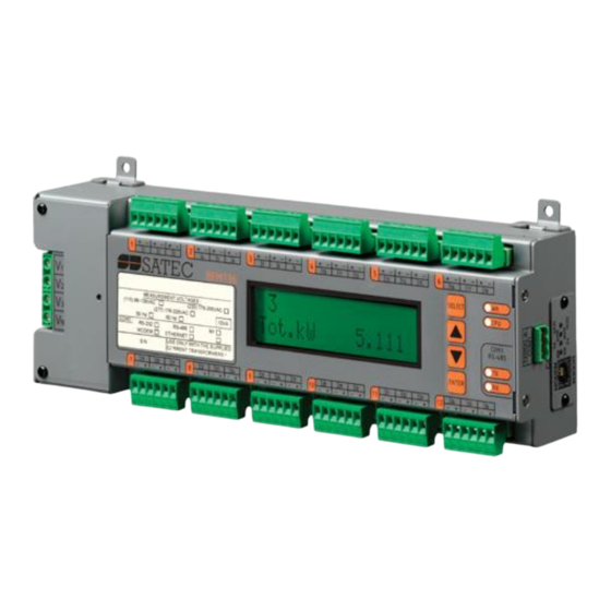 Satec BFM 136 Installation And Operation Manual