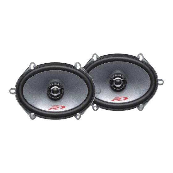 Alpine SPR-57LP - Type-R Car Speaker Instruction Manual