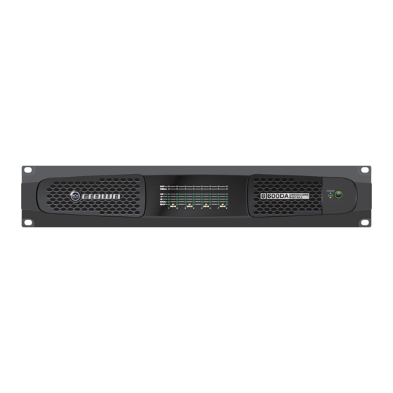 Crown DCi 8 600DA Operation Manual