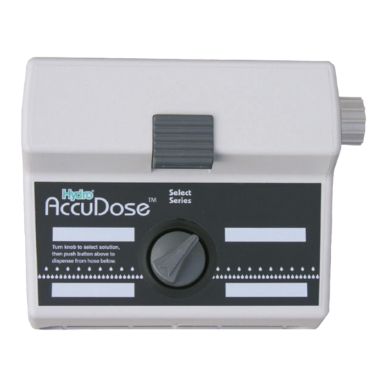 Hydro AccuDose 38741GB Quick User Manual