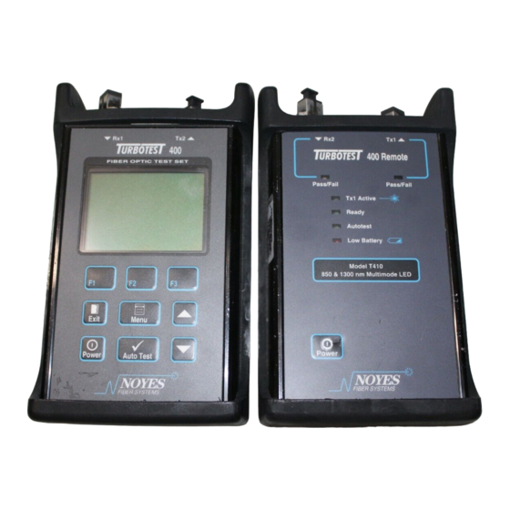 Noyes TURBOTEST 400 User Manual