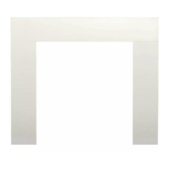 FocalPoint FPFBQ390 WICHITA FIRE SURROUND WHITE Assembly/Installation Instructions