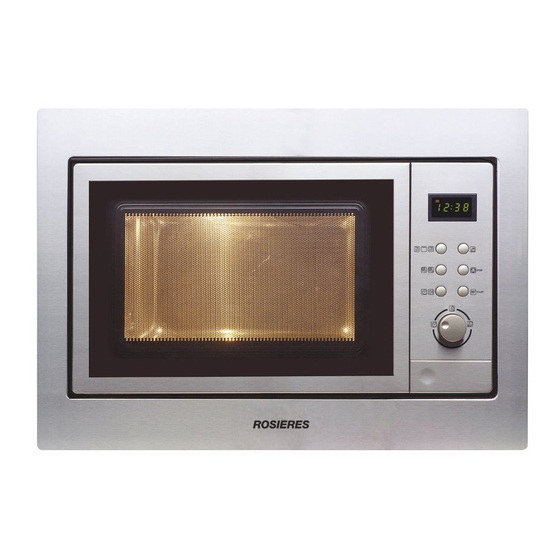 ROSIERES RMG 200 MIN User Instructions
