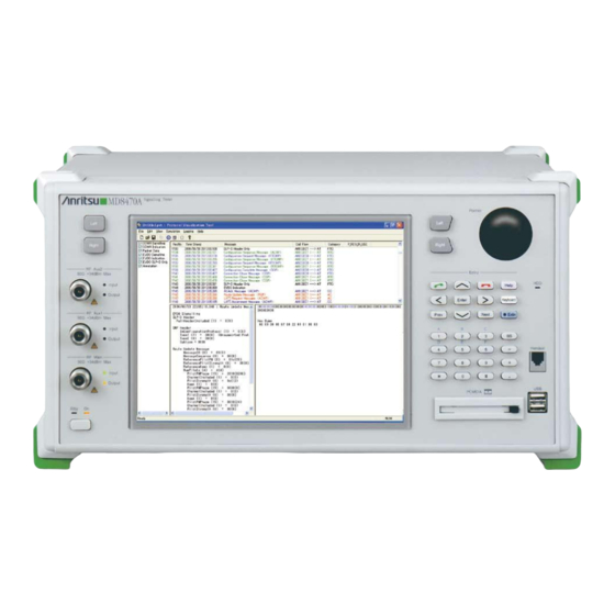 Anritsu MD8470A Technical Notes
