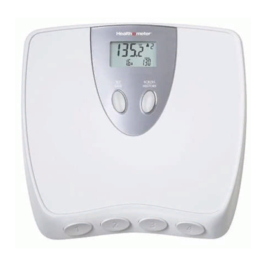 Health O Meter HDM575 - Weight Monitoring Scale Manual