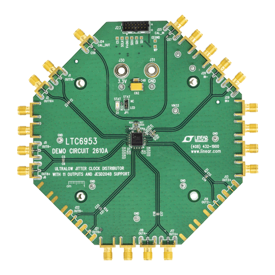 Analog Devices Linear Technology LTC6953 Demo Manual