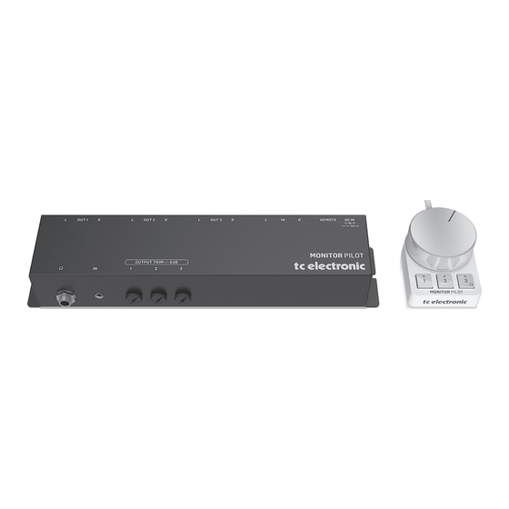 TC Electronic MONITOR PILOT Quick Start Manual