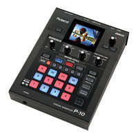 Edirol P-10 Owner's Manual
