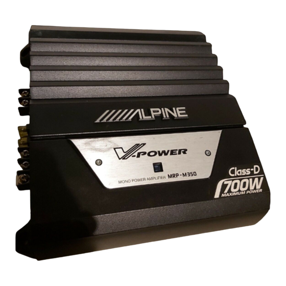 ALPINE MRP-M350 SERVICE MANUAL Pdf Download | ManualsLib