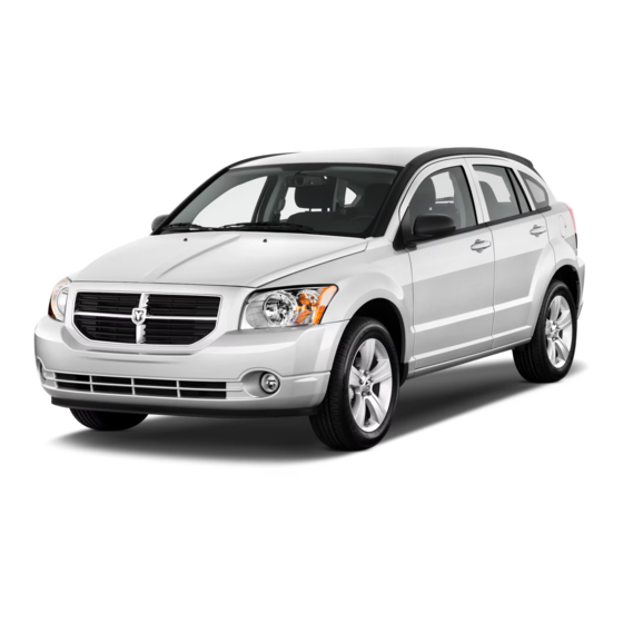 Dodge 2011 Caliber User Manual