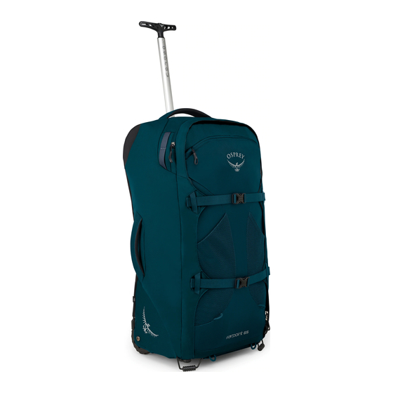Osprey WHEELED TRAVEL PACK Series Owner's Manual