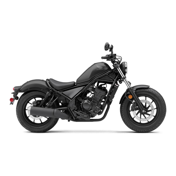 Honda Rebel 2019 Owner's Manual