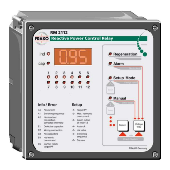 frako RM 2106/12 Operating Instructions Manual