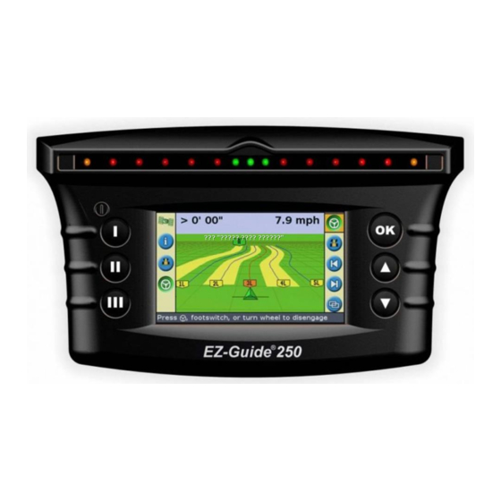 EZ-Guide 250 Quick Reference Card