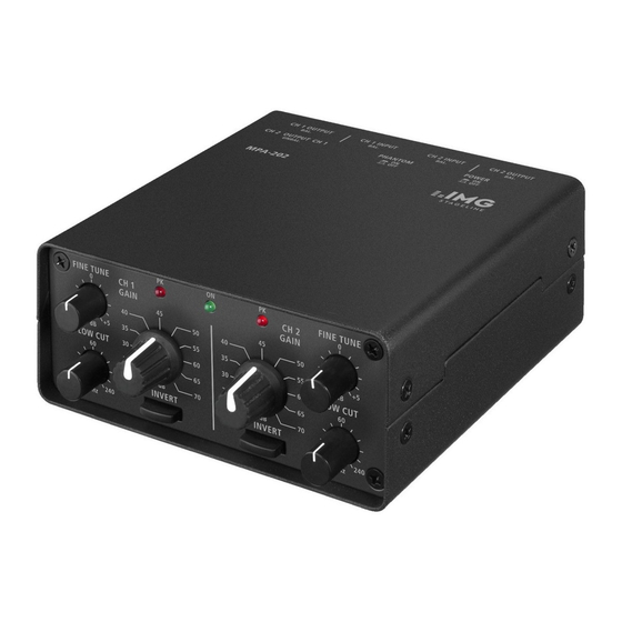 IMG STAGE LINE MPA-202 Instruction Manual