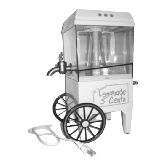 Nostalgia Electrics OLD FASHIONED LEMONADE JUICE STAND LJS-502 Instructions Manual