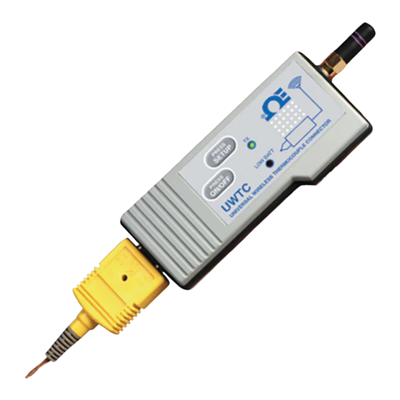 Omega UWTC Series Quick Start Manual
