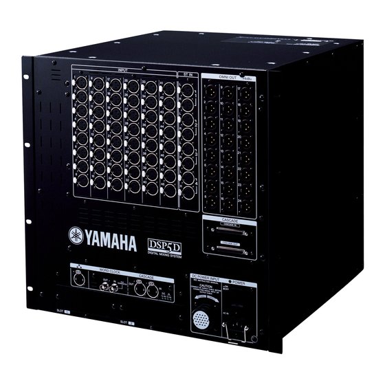 Yamaha DSP5D Upgrade Manual