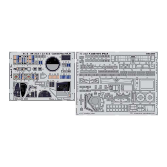 Eduard Canberra PR.9 S.A. Quick Start Manual