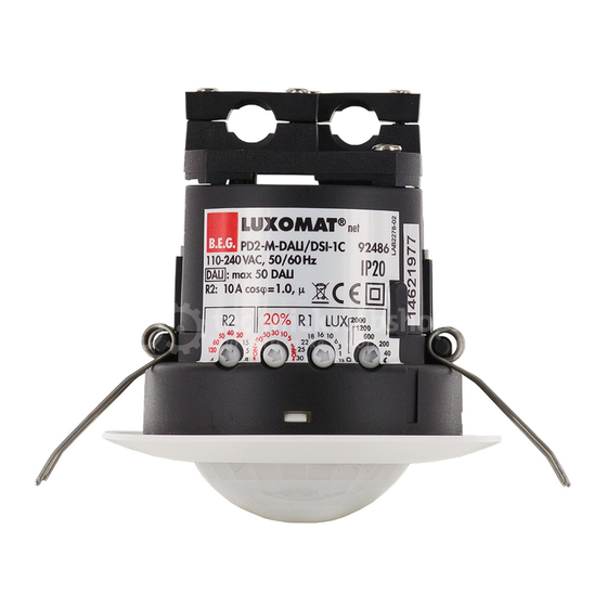 B.E.G. LUXOMAT PD2-M-DALI/DSI-1C/PD2-S Installation And Operating Instruction